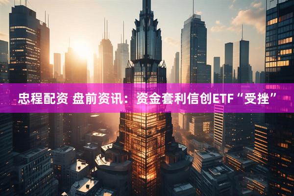 忠程配资 盘前资讯：资金套利信创ETF“受挫”